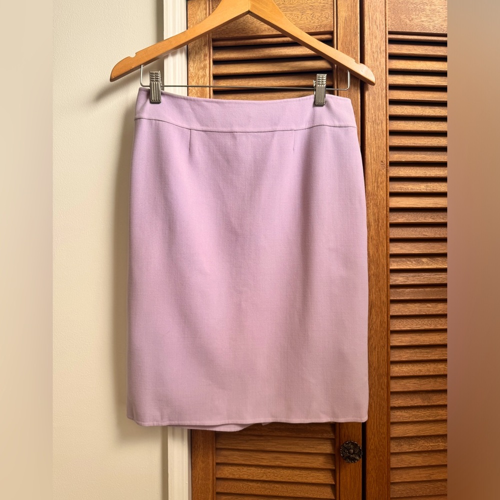Celine Finition Main Size 38 Lavender Pencil Skirt